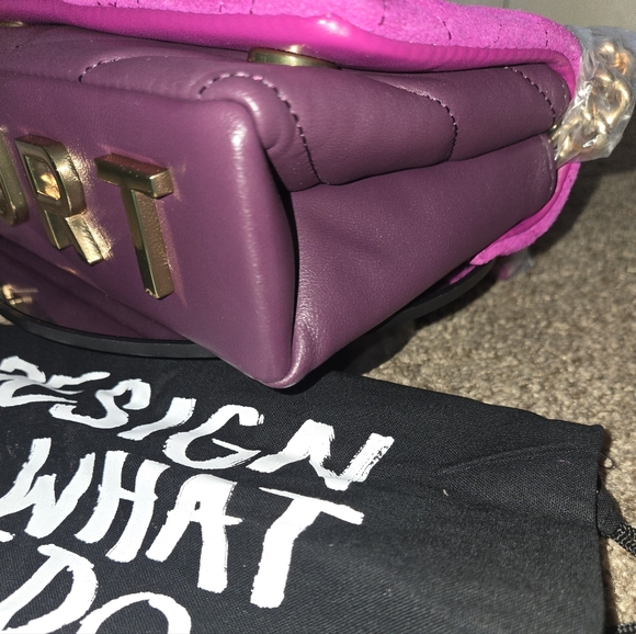 NWT Kurt Geiger Mini Kensington Quilted Suede Crossbody Bag - Picture 12 of 14